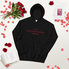 Load image into Gallery viewer, Unisex Hoodie Love Possible - DAH Creative Designs