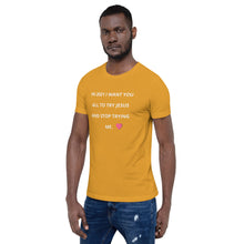 Load image into Gallery viewer, Short-Sleeve Unisex T-Shirt Try Jesus - DAH Creative Designs