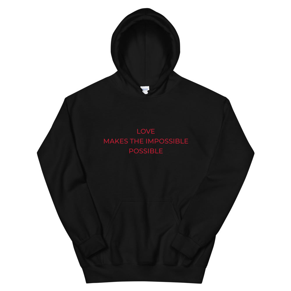 Unisex Hoodie LOVE POSSIBLE - DAH Creative Designs