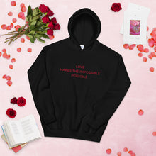 Load image into Gallery viewer, Unisex Hoodie Love Possible - DAH Creative Designs
