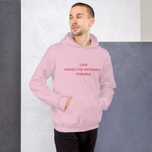 Load image into Gallery viewer, Unisex Hoodie LOVE POSSIBLE - DAH Creative Designs
