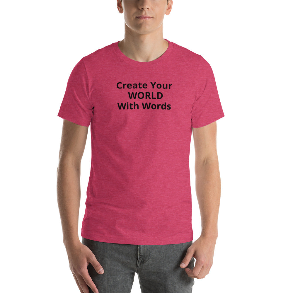 Short-Sleeve Unisex T-Shirt World w/Words - DAH Creative Designs